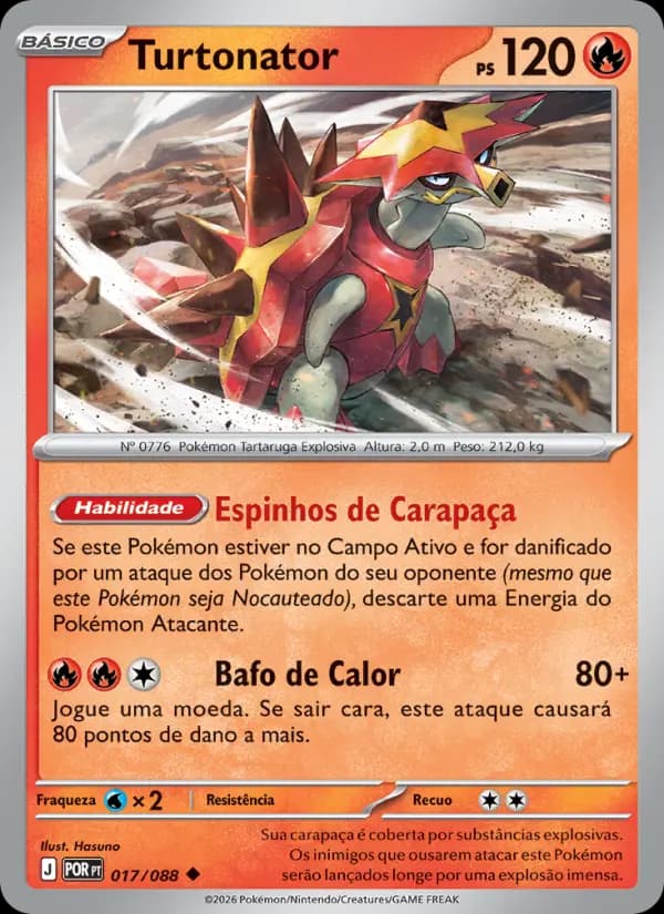 Turtonator, carta 017 de Equilíbrio Perfeito