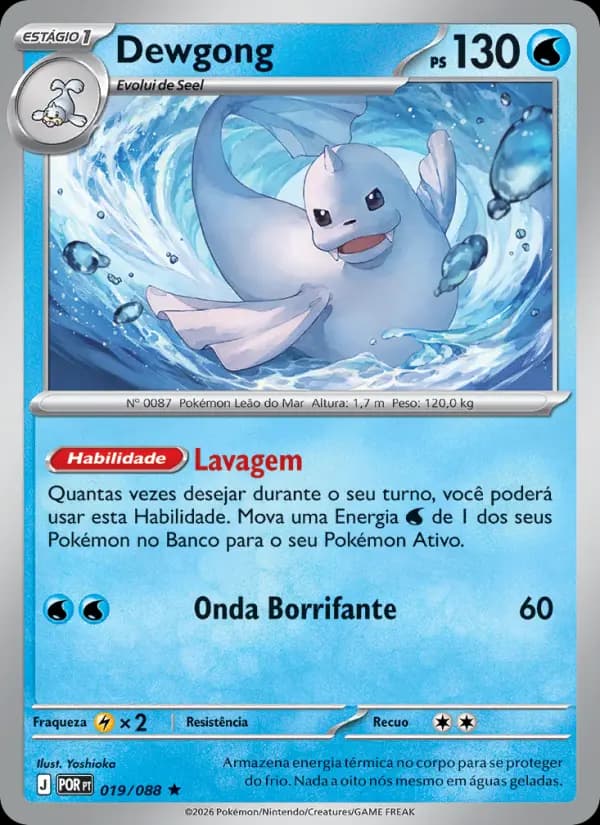 Dewgong, carta 019 de Equilíbrio Perfeito