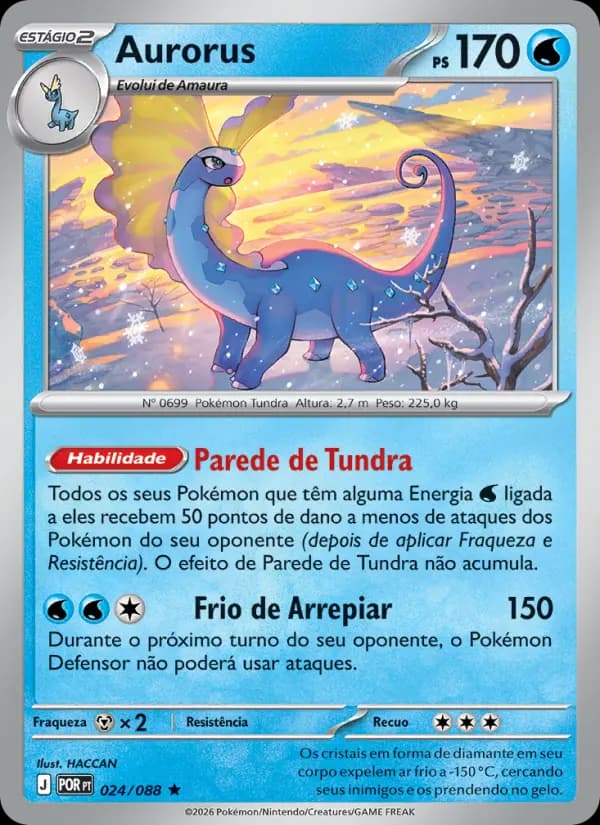 Aurorus, carta 024 de Equilíbrio Perfeito