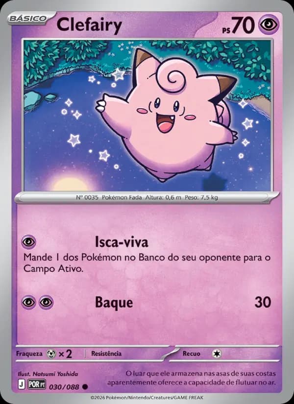 Clefairy, carta 030 de Equilíbrio Perfeito