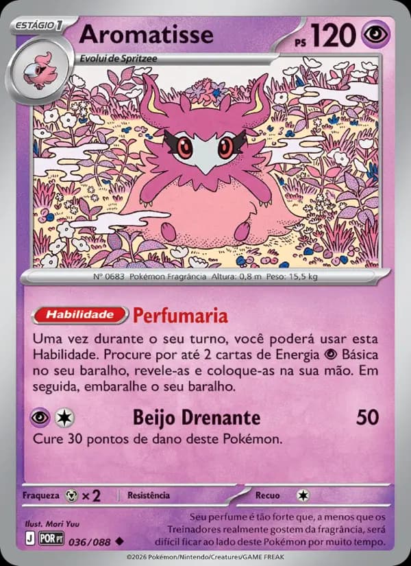 Aromatisse, carta 036 de Equilíbrio Perfeito