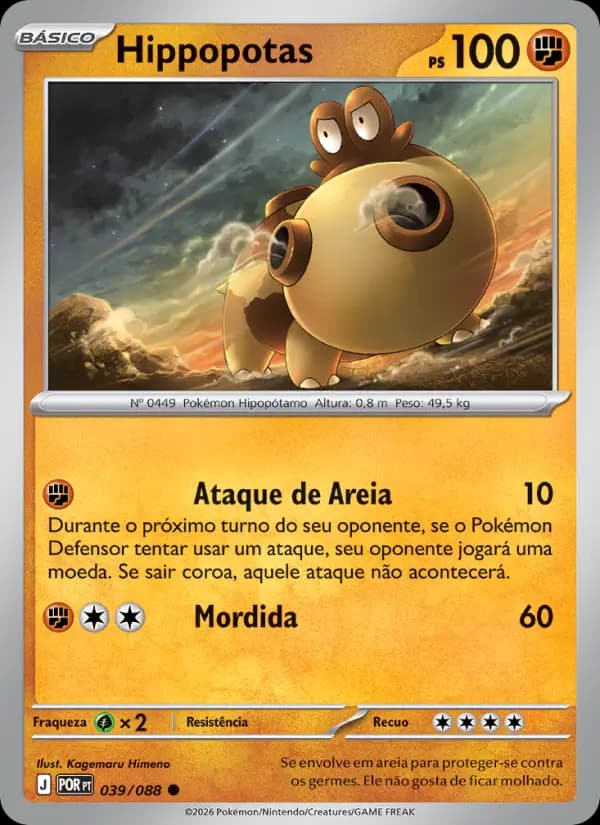 Hippopotas, carta 039 de Equilíbrio Perfeito