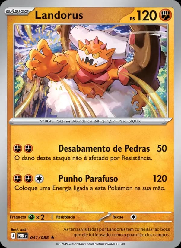 Landorus, carta 041 de Equilíbrio Perfeito