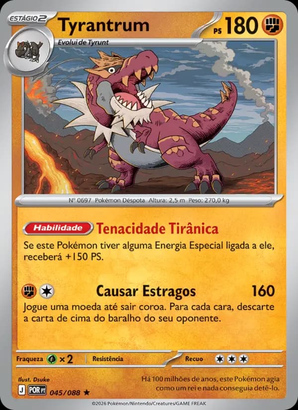 Tyrantrum, carta 045 de Equilíbrio Perfeito