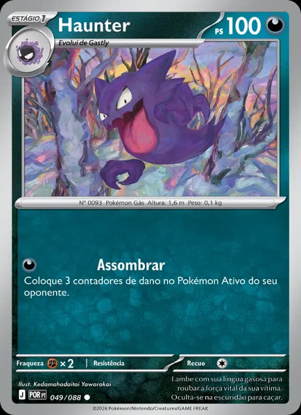 Haunter, carta 049 de Equilíbrio Perfeito