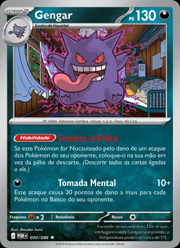Gengar, carta 050 de Equilíbrio Perfeito