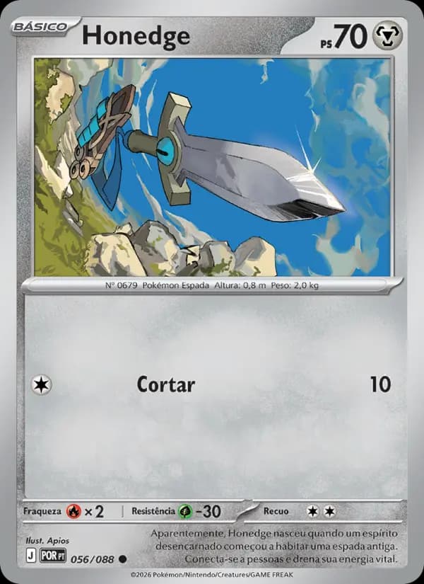 Honedge, carta 056 de Equilíbrio Perfeito