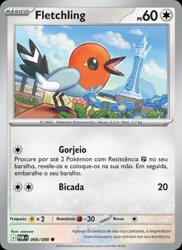 Fletchling, carta 066 de Equilíbrio Perfeito