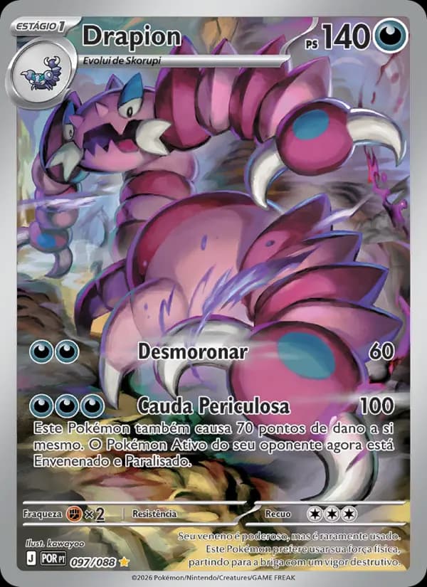 Drapion, carta 097 de Equilíbrio Perfeito