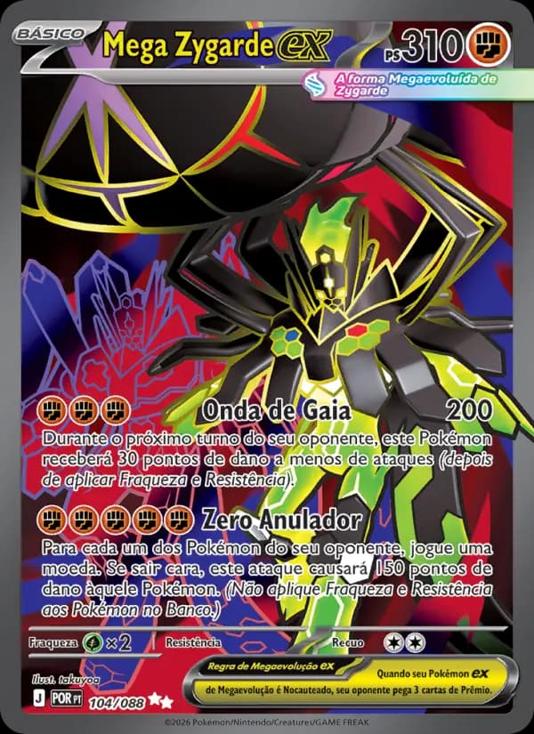 Mega Zygarde ex, carta 104 de Equilíbrio Perfeito