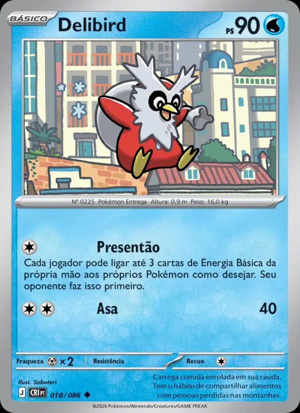 Delibird, carta 018 de Caos Ascendente