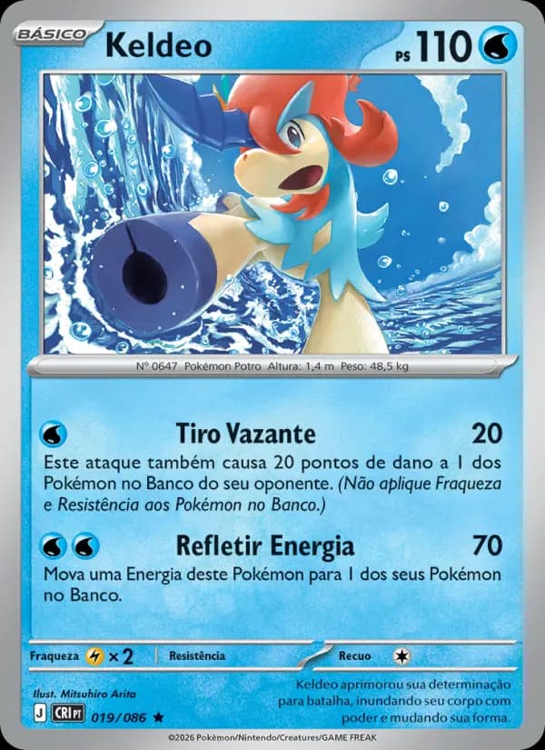 Keldeo, carta 019 de Caos Ascendente