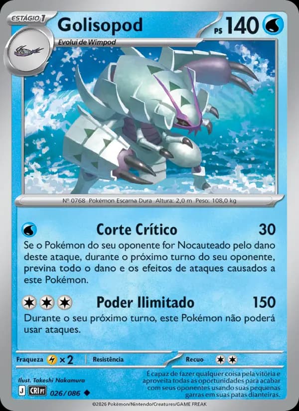 Golisopod, carta 026 de Caos Ascendente
