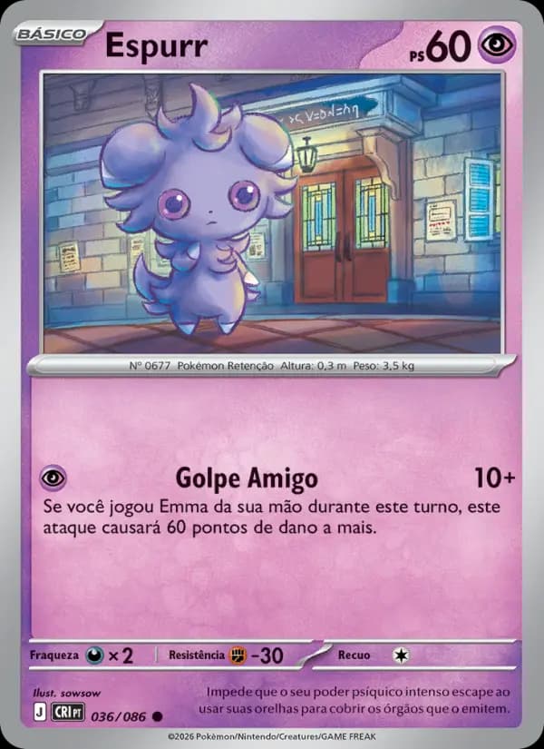 Espurr, carta 036 de Caos Ascendente