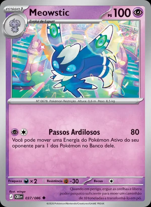 Meowstic, carta 037 de Caos Ascendente