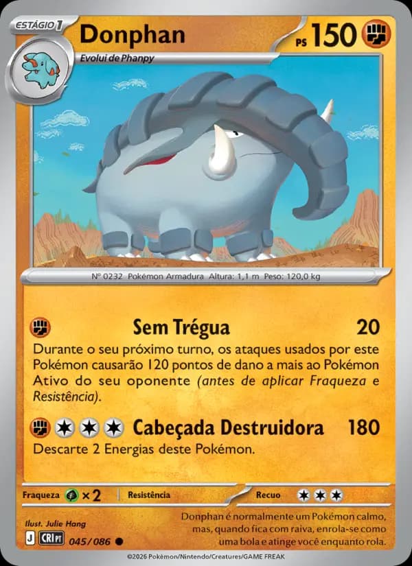 Donphan, carta 045 de Caos Ascendente