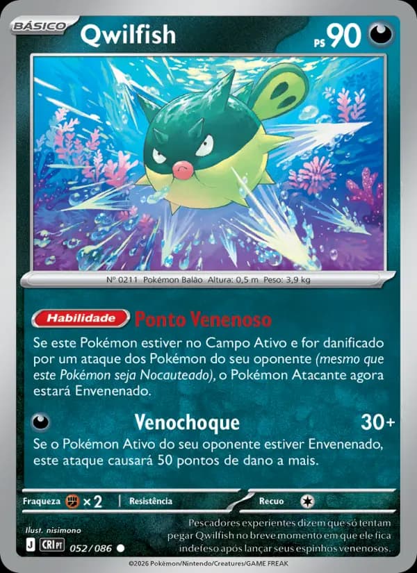 Qwilfish, carta 052 de Caos Ascendente