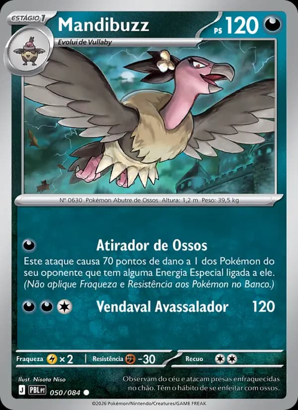 Mandibuzz, carta 050 de Escuridão Absoluta