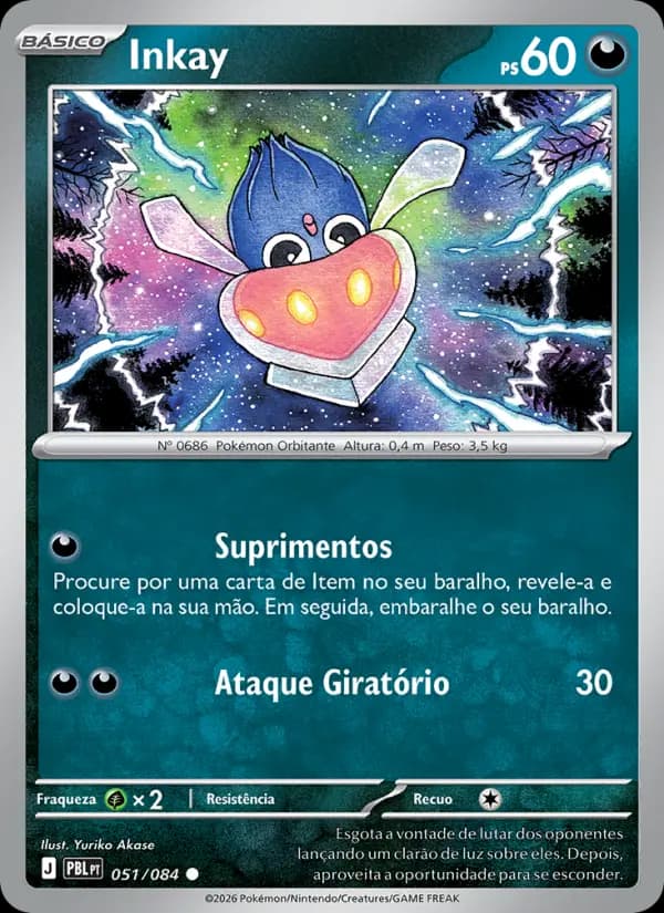 Inkay, carta 051 de Escuridão Absoluta