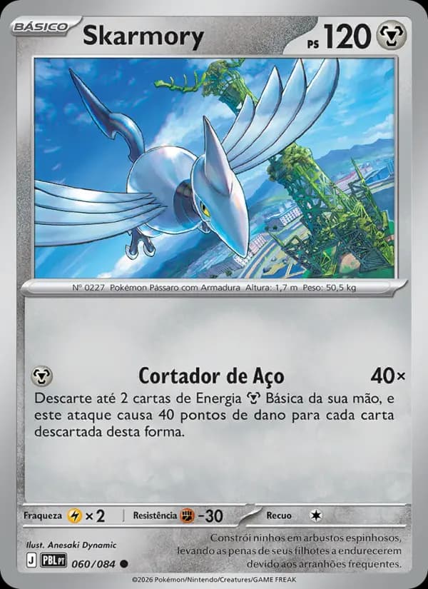 Skarmory, carta 060 de Escuridão Absoluta