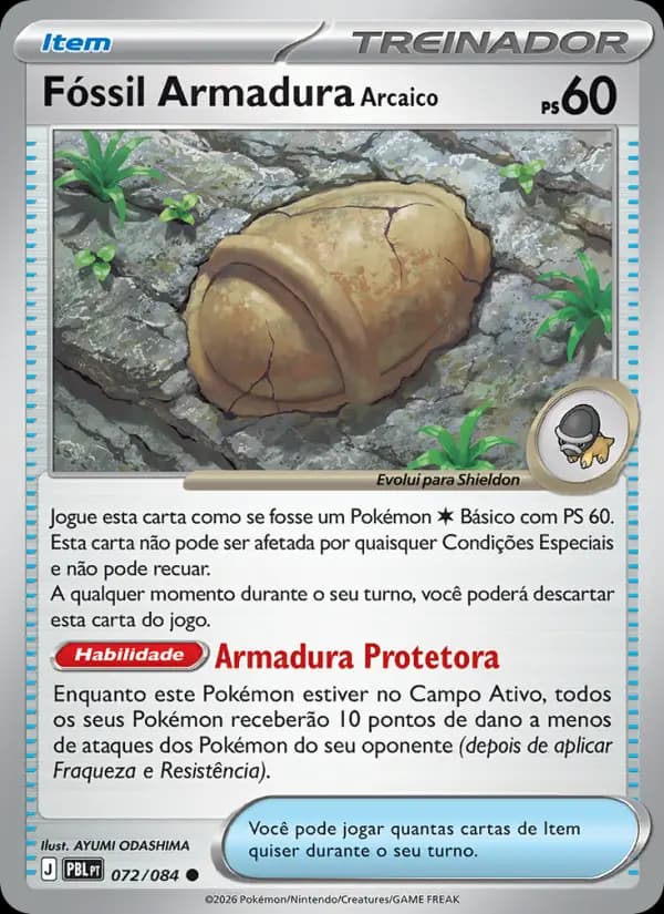 Fóssil Armadura Arcaico, carta 072 de Escuridão Absoluta