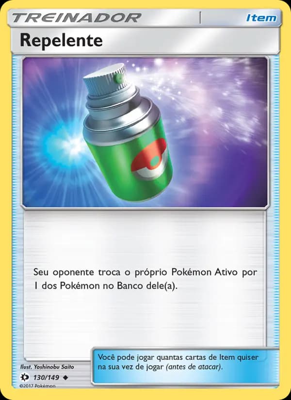 Repelente, carta 130 de Sol e Lua