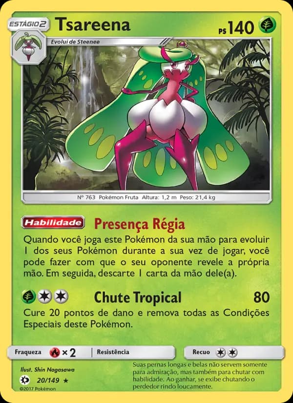Tsareena, carta 20 de Sol e Lua