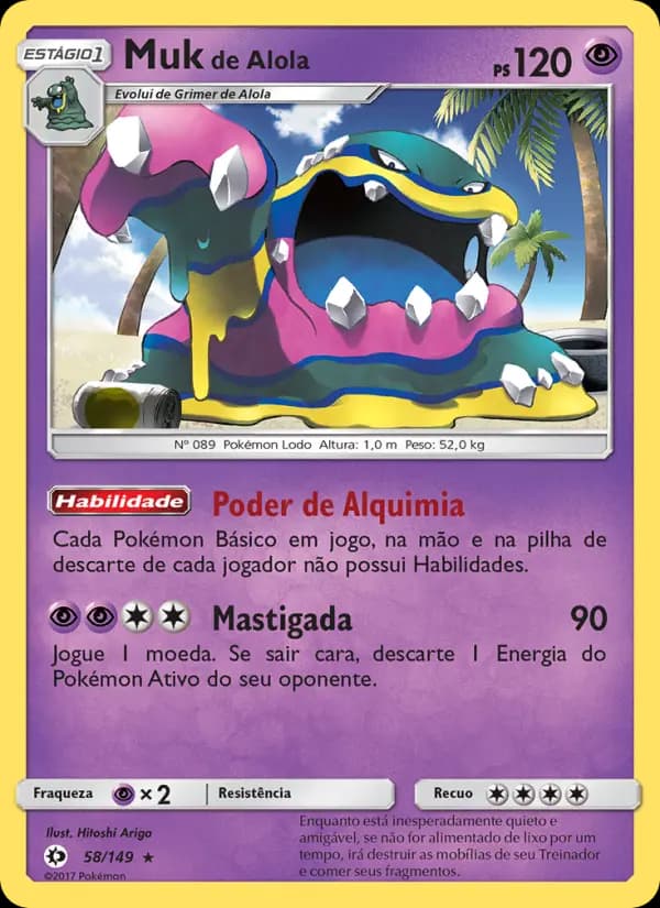 Muk de Alola, carta 58 de Sol e Lua