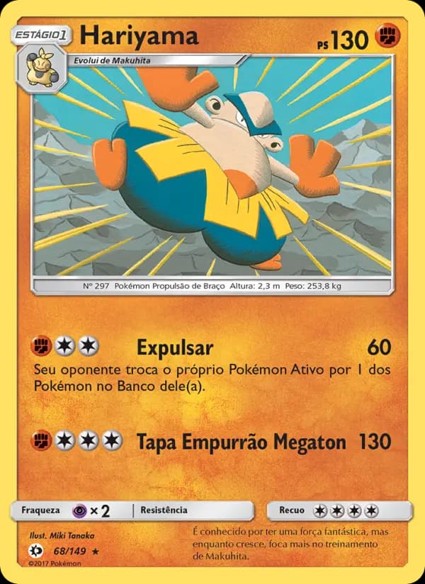 Hariyama, carta 68 de Sol e Lua