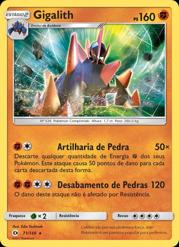 Gigalith, carta 71 de Sol e Lua