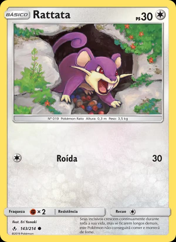Rattata, carta 143 de Elos Inquebráveis