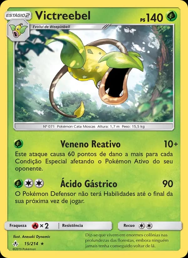Victreebel, carta 15 de Elos Inquebráveis