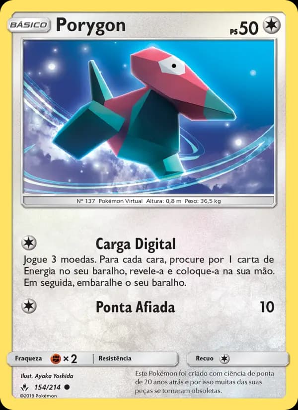 Porygon, carta 154 de Elos Inquebráveis