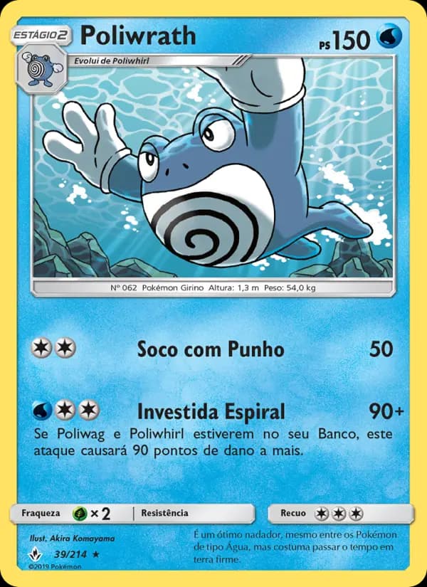 Poliwrath, carta 39 de Elos Inquebráveis