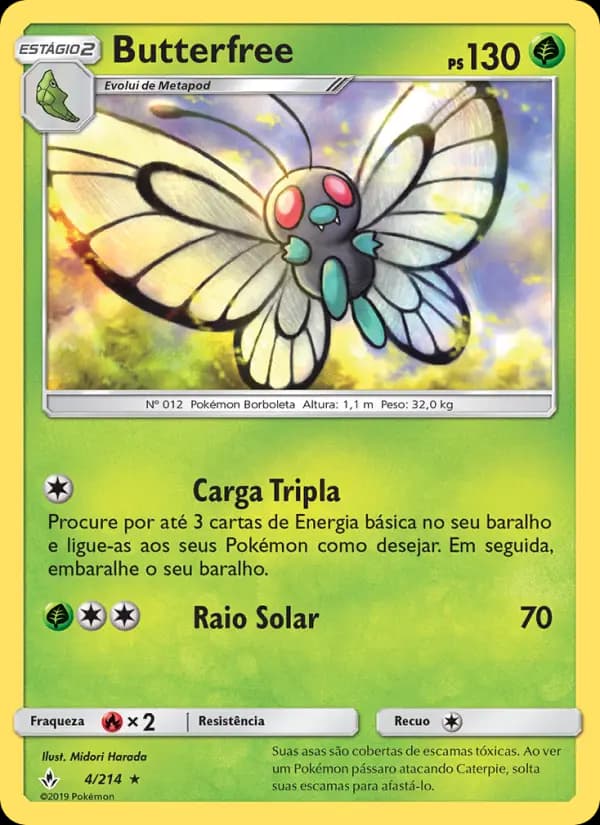 Butterfree, carta 4 de Elos Inquebráveis