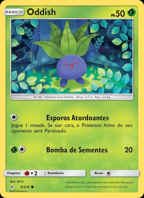 Oddish, carta 5 de Elos Inquebráveis