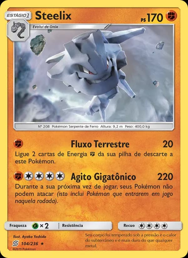 Steelix, carta 104 de Sintonia Mental 
