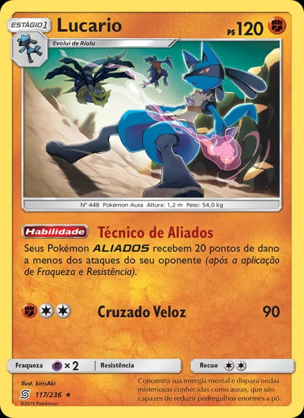 Lucario, carta 117 de Sintonia Mental 