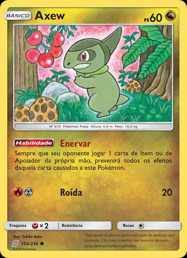 Axew, carta 154 de Sintonia Mental 