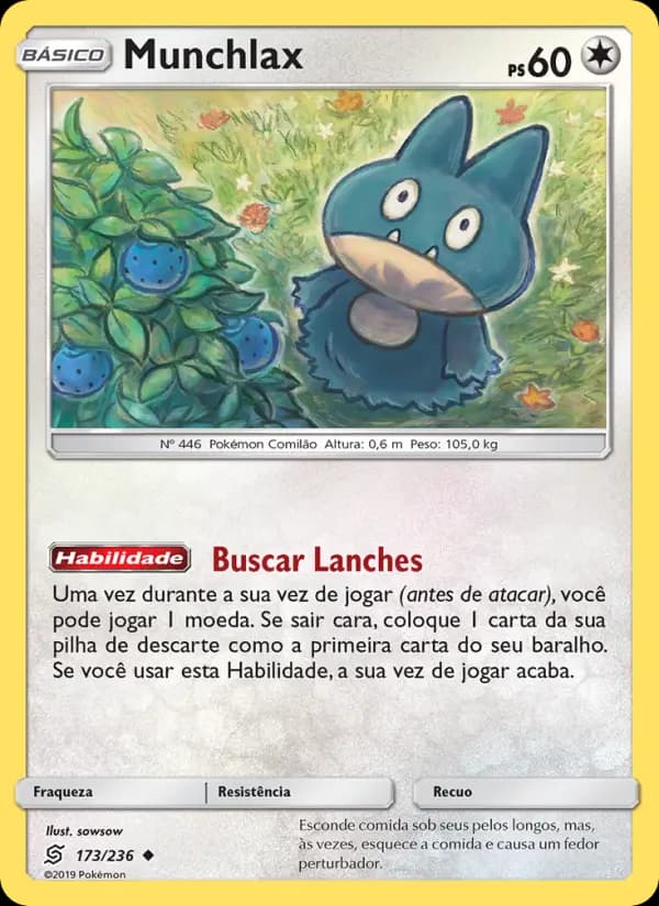 Munchlax, carta 173 de Sintonia Mental 