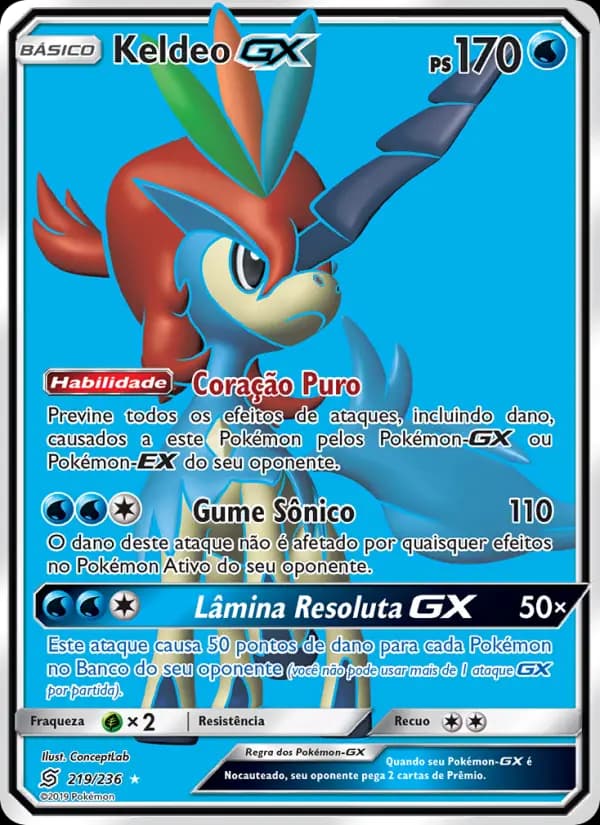 Keldeo GX, carta 219 de Sintonia Mental 
