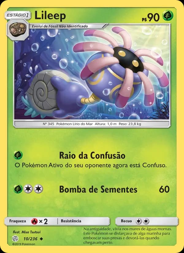 Lileep, carta 10 de Eclipse Cósmico
