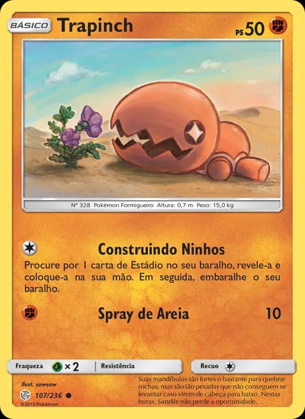 Trapinch, carta 107 de Eclipse Cósmico