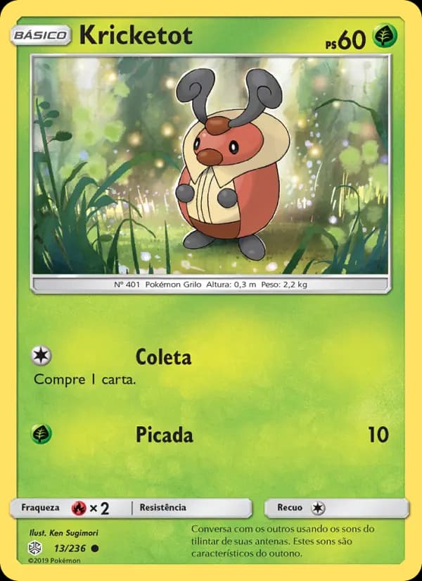 Kricketot, carta 13 de Eclipse Cósmico
