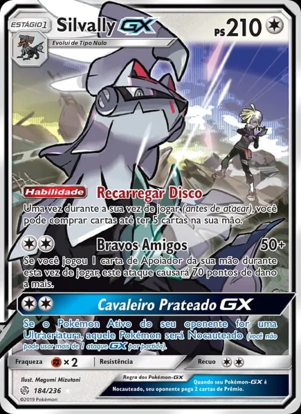 Silvally GX, carta 184 de Eclipse Cósmico