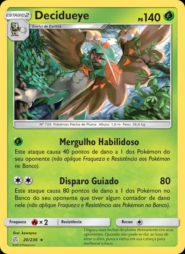 Decidueye, carta 20 de Eclipse Cósmico