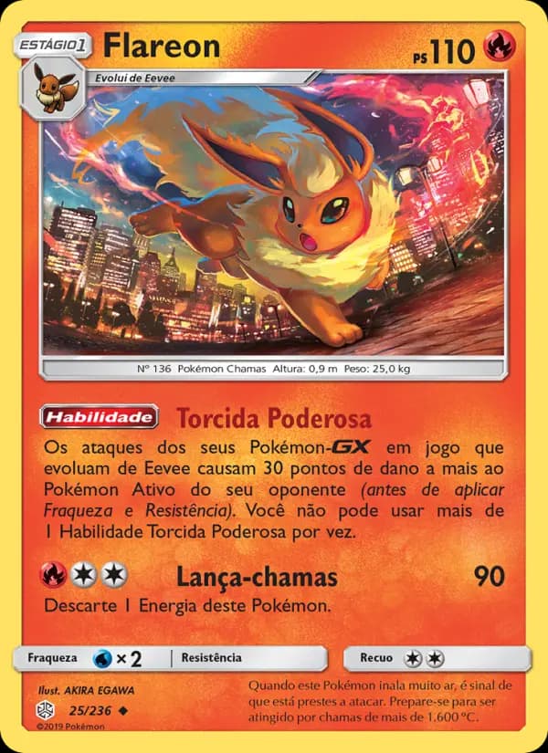 Flareon, carta 25 de Eclipse Cósmico