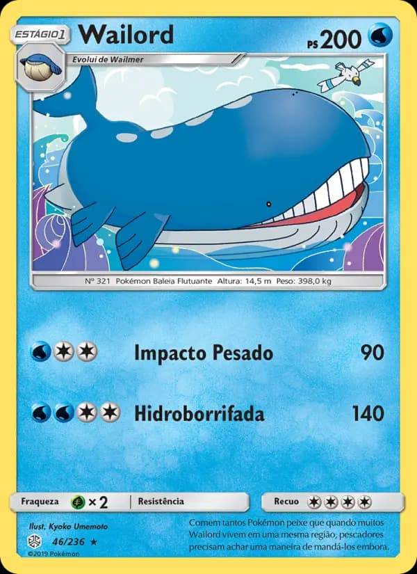 Wailord, carta 46 de Eclipse Cósmico