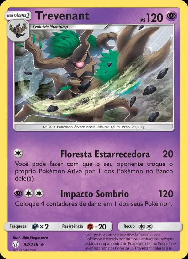 Trevenant, carta 94 de Eclipse Cósmico