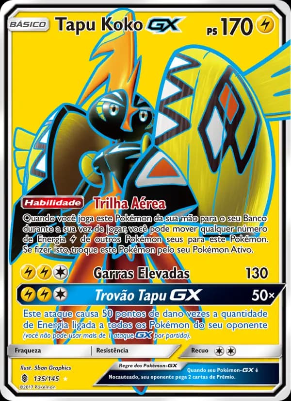 Tapu Koko GX, carta 135 de Guardiões Ascendentes